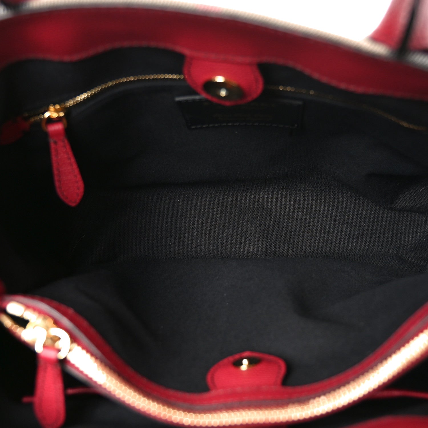 Burberry House Check Grainy Calfskin Medium Banner Tote Russet Red 5 of 10