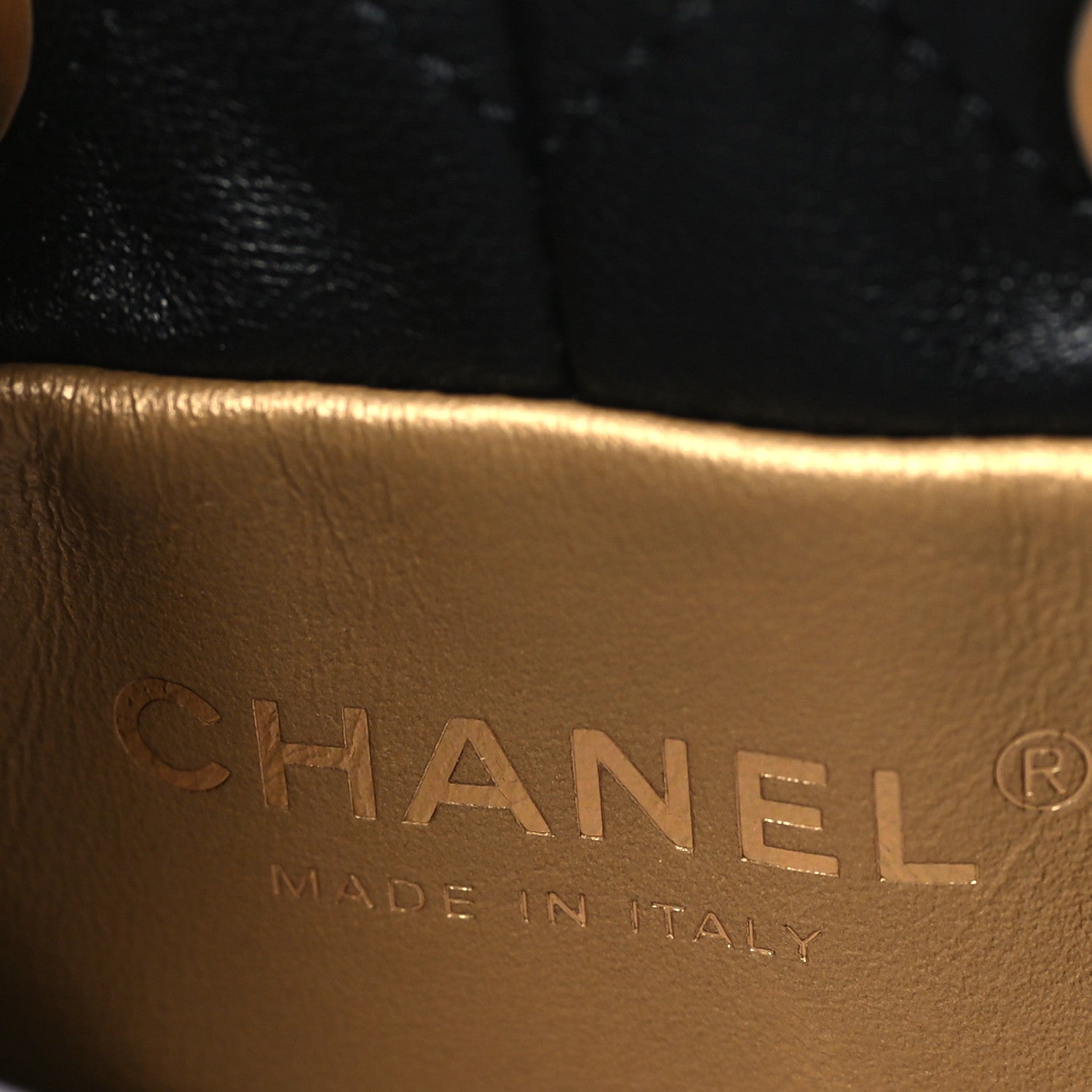 Chanel Lambskin Quilted Pearl Crush Drawstring Bag Black 6 of 9