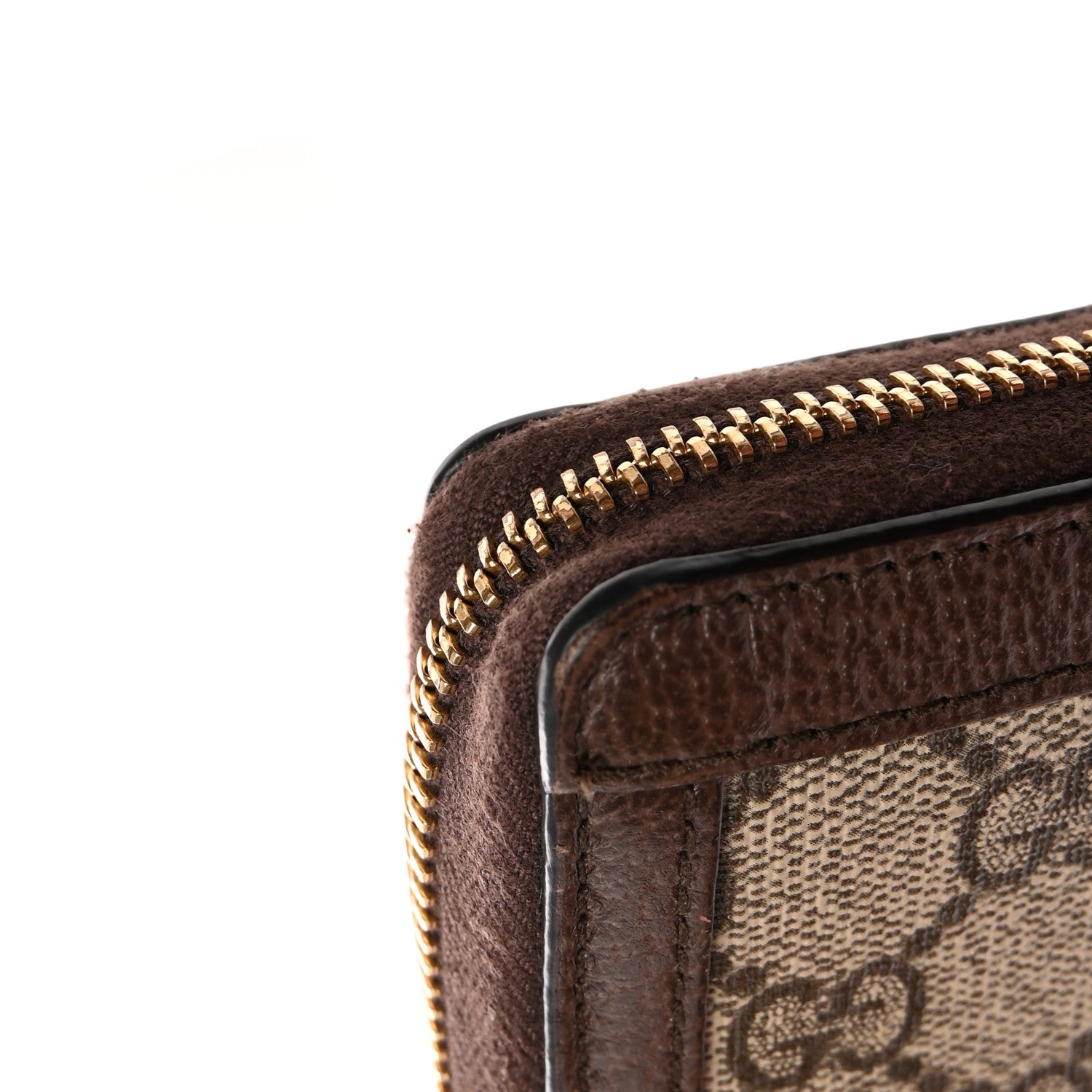 Gucci GG Supreme Monogram Web Ophidia Zip Around Wallet Brown 10 of 13