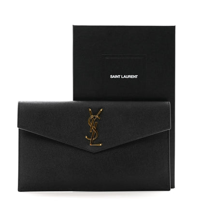 Saint Laurent Grain De Poudre Uptown Pouch Black 9 of 9
