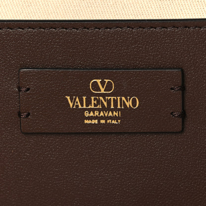Valentino Garavani Raffia Calfskin Vlogo Tote Naturale Fondant 6 of 9