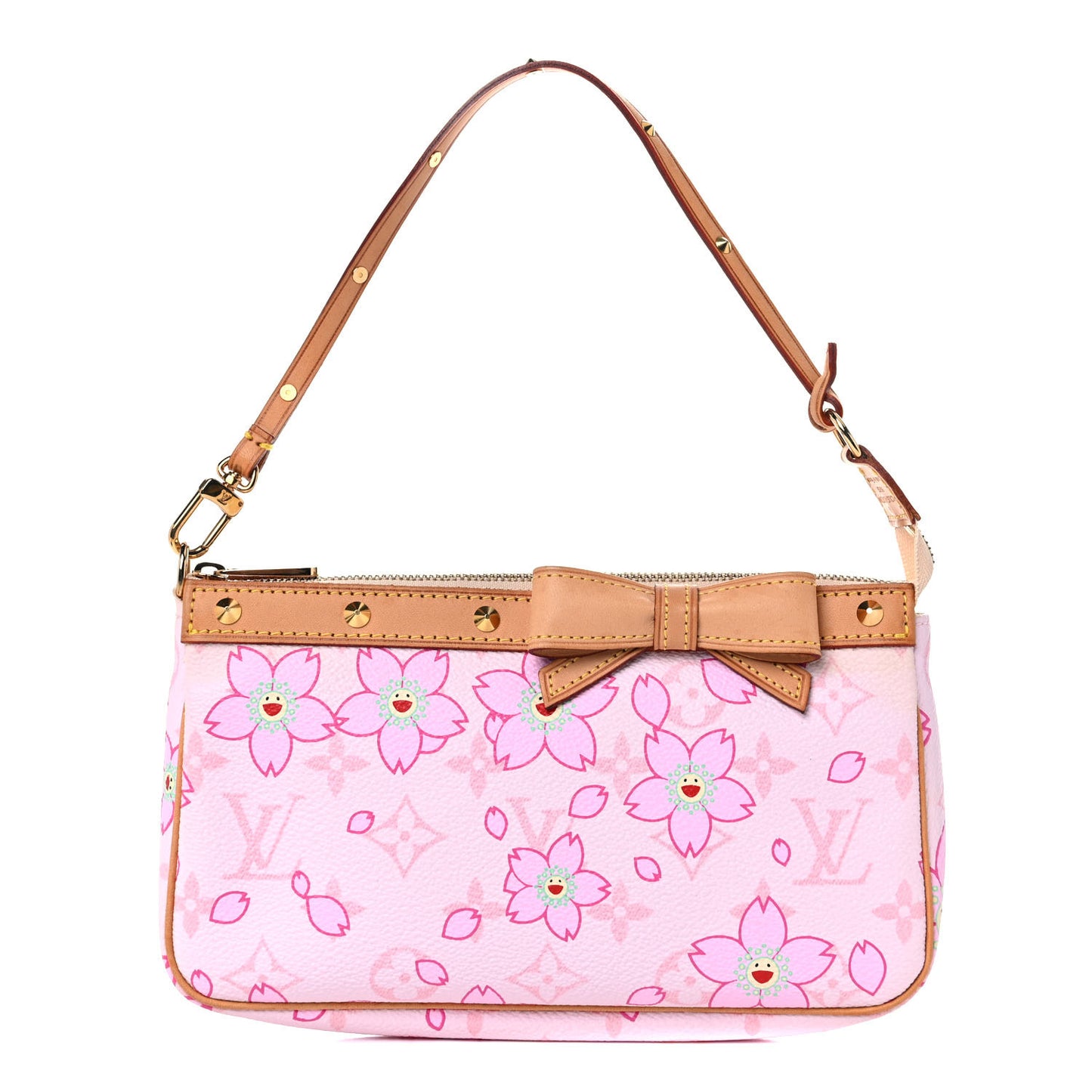 Monogram Cherry Blossom Pochette Accessories Pink