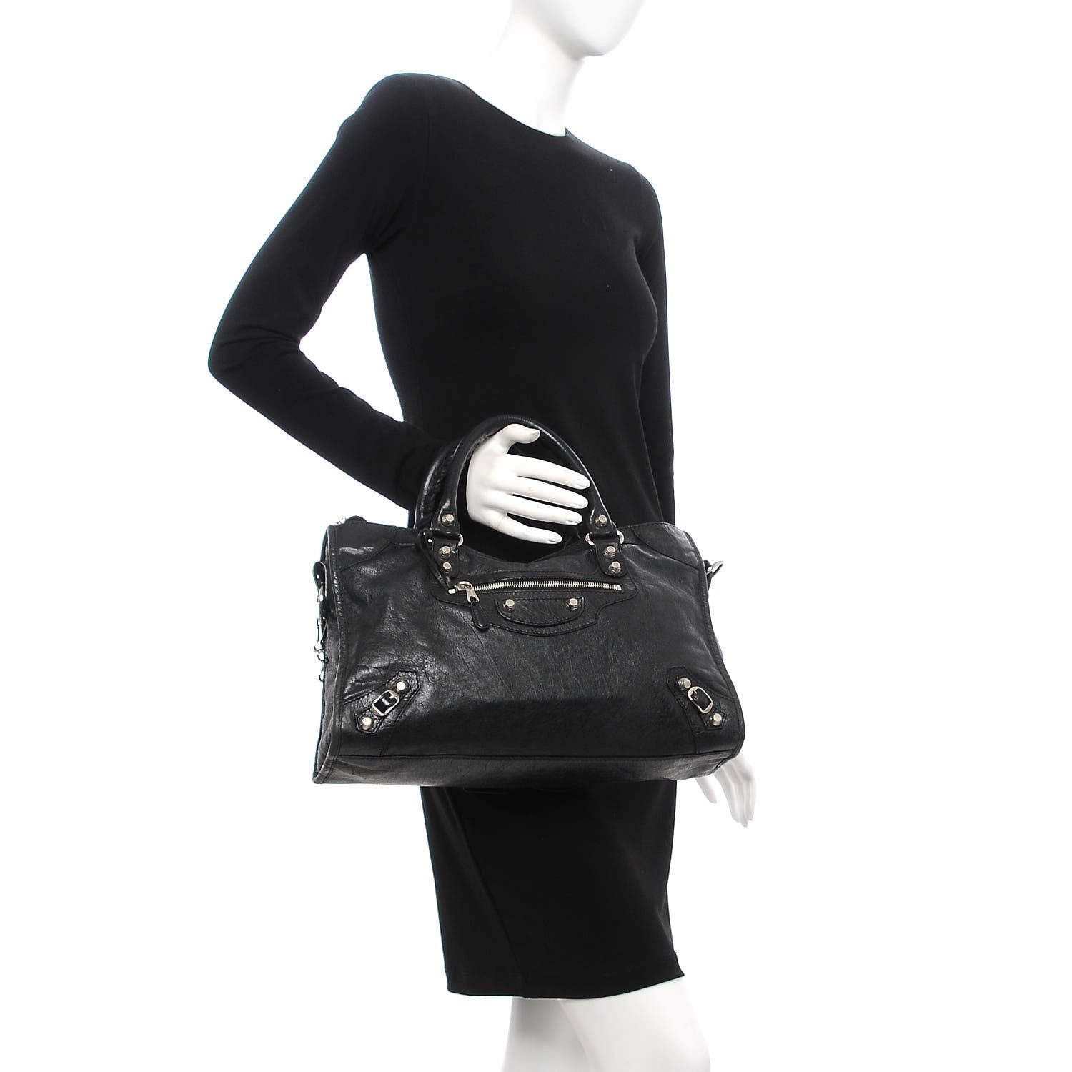 Balenciaga Agneau Giant 12 Silver Hardware City Black 3 of 10