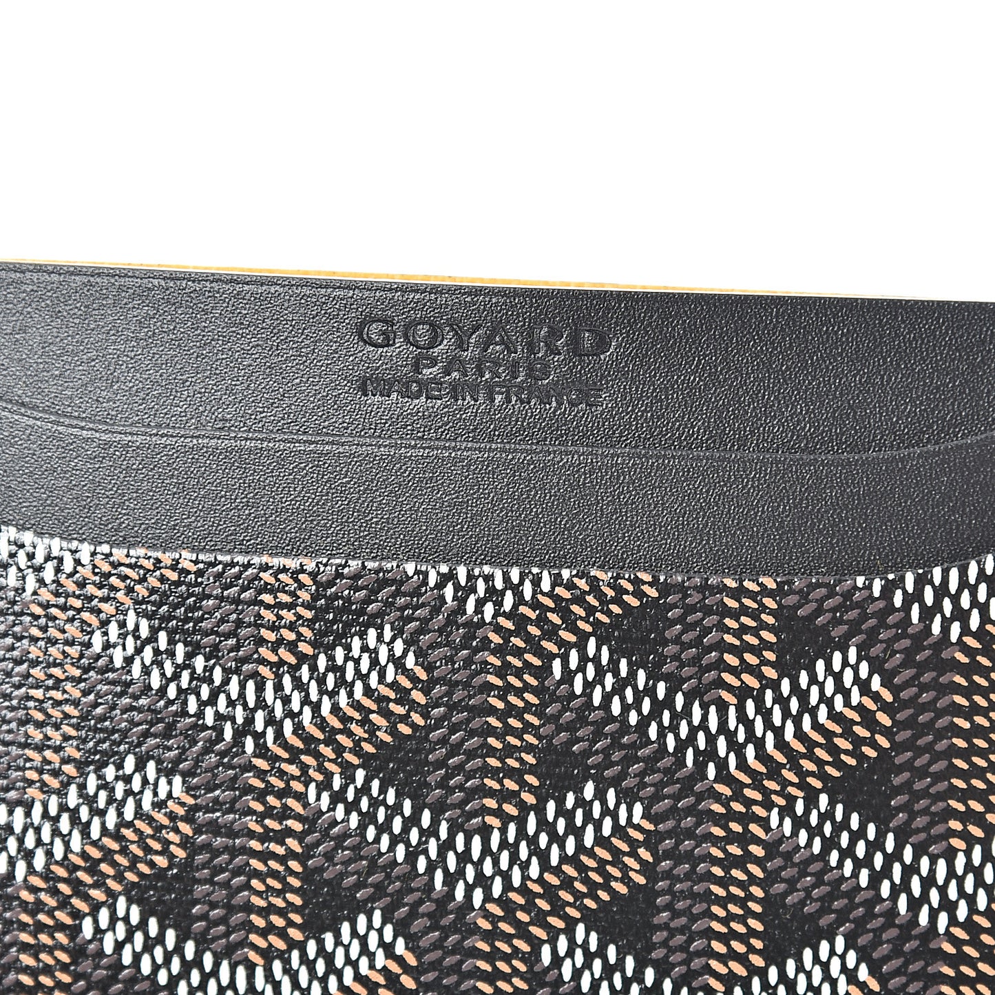 Goyardine Saint Sulpice Card Holder Black