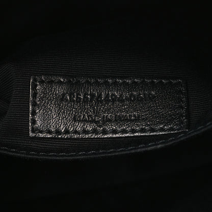 Saint Laurent Metallic Calfskin Matelasse Monogram Lou Camera Bag Vegas Pink 7 of 9