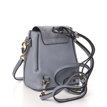 Chloe Suede Calfskin Mini Faye Backpack Washed Blue 2 of 9