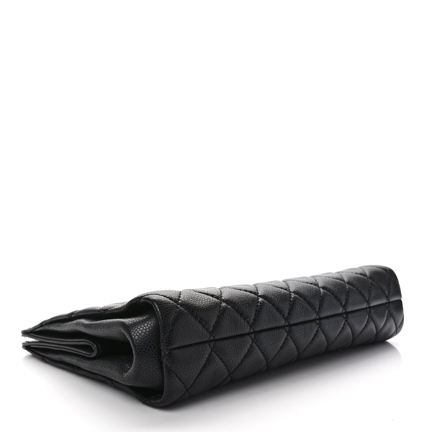 Chanel Caviar Quilted CC Large Clutch Black 4 of 10