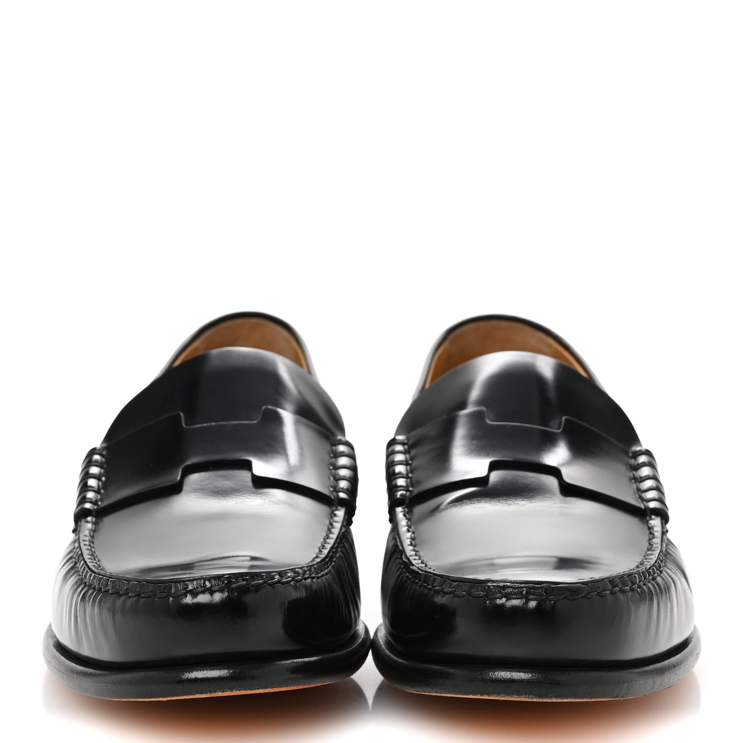 Calfskin Mens Kennedy Loafers 43 Black