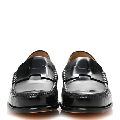 Hermes Calfskin Mens Kennedy Loafers 43 Black 3 of 10