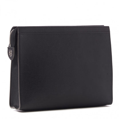 Louis Vuitton Taiga Pochette Voyage MM Black 2 of 7