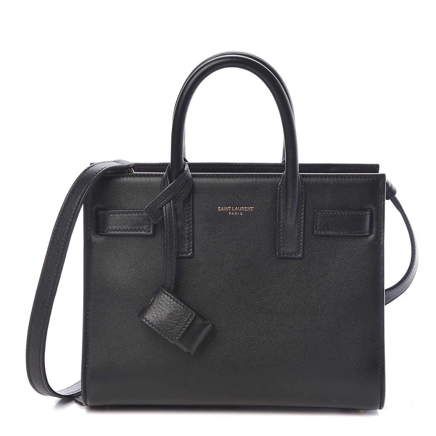 Calfskin Nano Sac De Jour Black