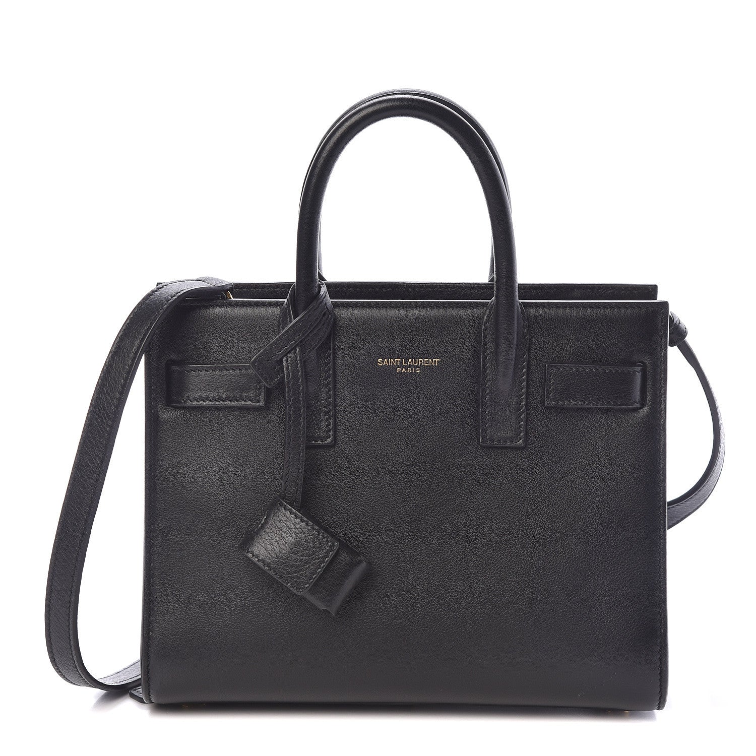 Saint Laurent Calfskin Nano Sac De Jour Black 1 of 9