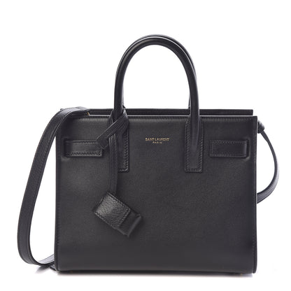 Saint Laurent Calfskin Nano Sac De Jour Black 1 of 9