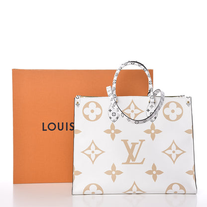 Louis Vuitton Monogram Giant Onthego GM Kaki Beige 11 of 11