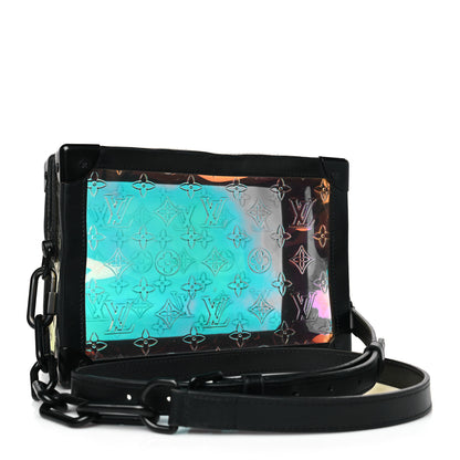 Louis Vuitton Calfskin PVC Monogram Solar Ray Soft Trunk Iridescent Prism Black 3 of 8