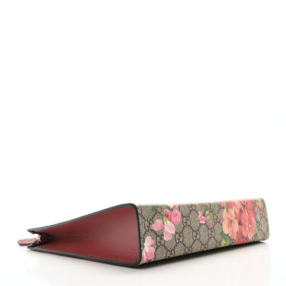 Gucci GG Supreme Monogram Blooms Large Cosmetic Case Beige Multicolor Dry Rose 4 of 10
