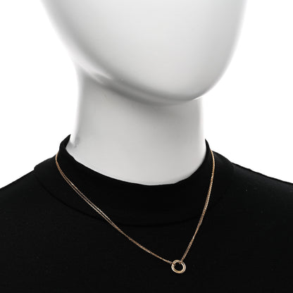 Cartier 18K Pink Yellow White Gold Trinity Double Chain Pendant Necklace 2 of 5