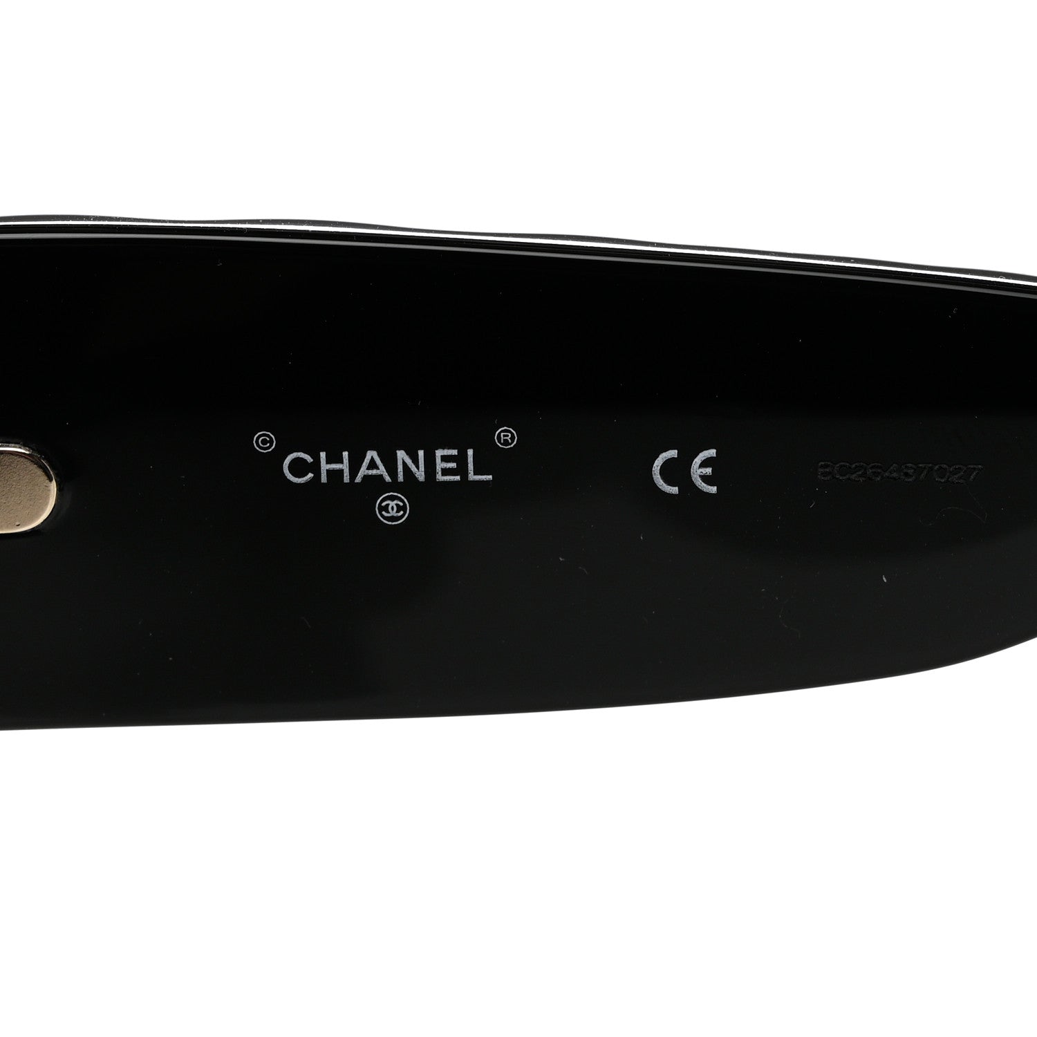 Chanel Acetate Quilted CC Pilot Sunglasses 71465 Black 6 of 8