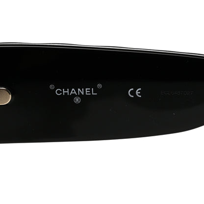 Chanel Acetate Quilted CC Pilot Sunglasses 71465 Black 6 of 8
