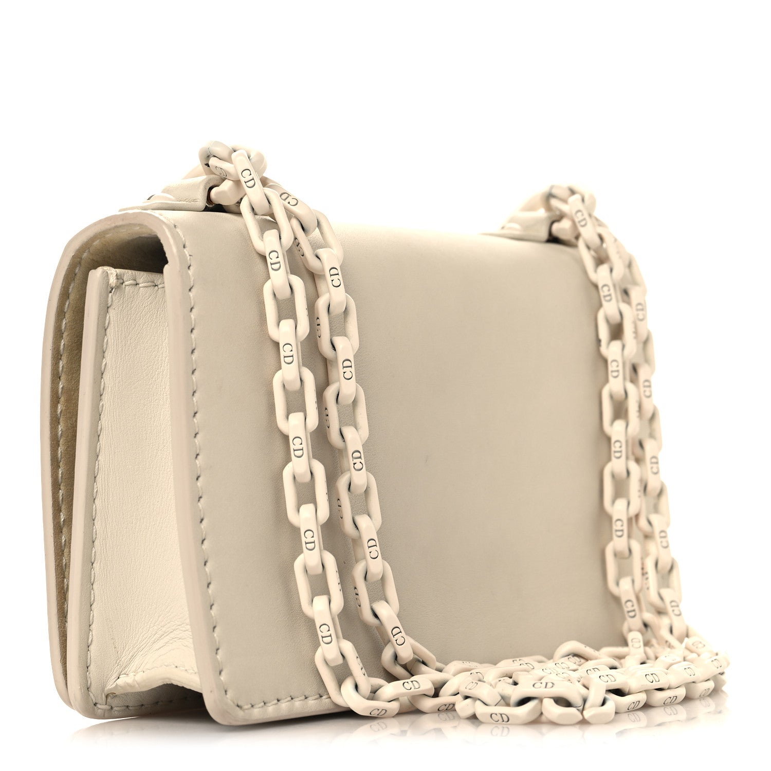Christian Dior Ultra Matte Calfskin Mini J'Adior Chain Flap Bag White 3 of 11