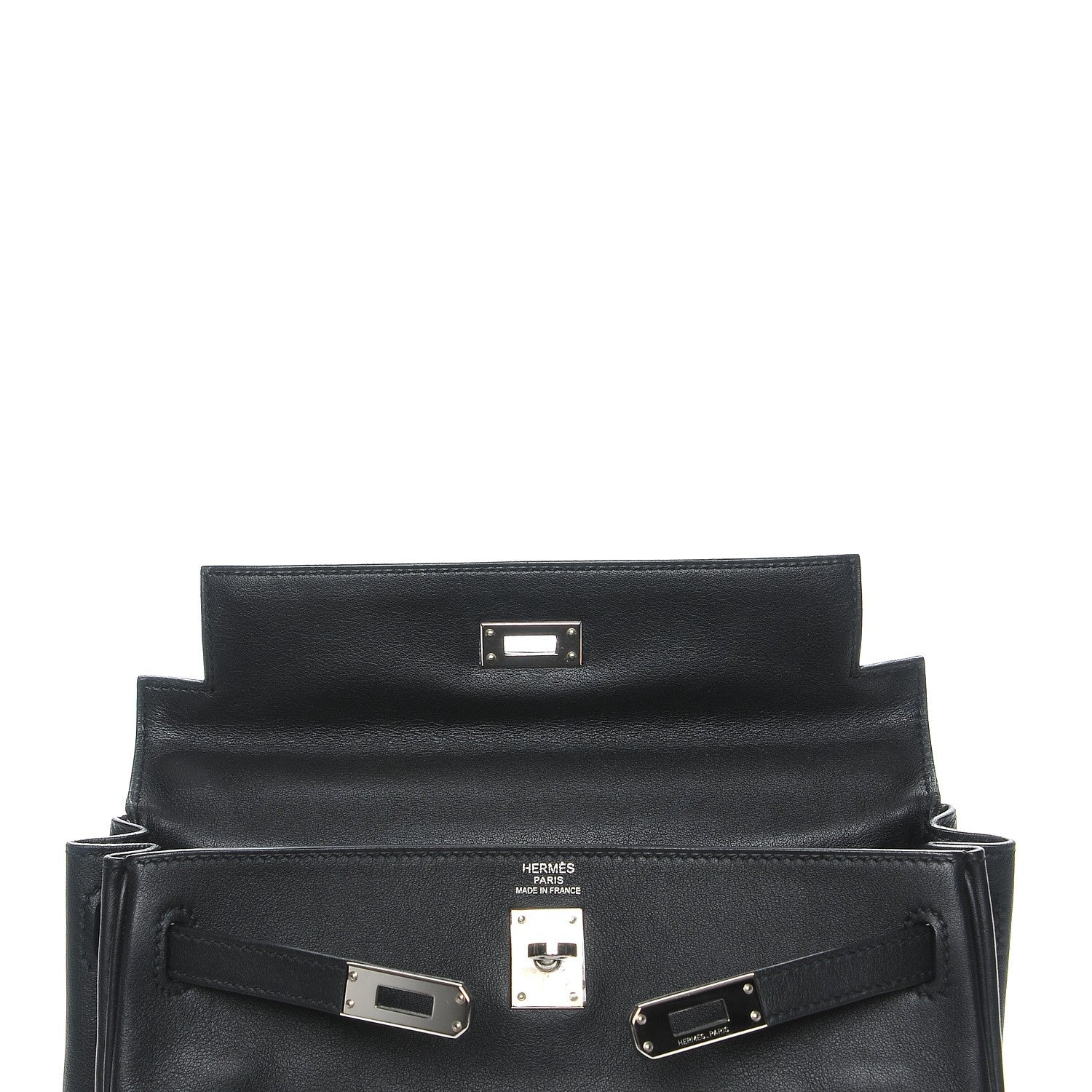 Hermes Swift Kelly Retourne 25 Black 9 of 27