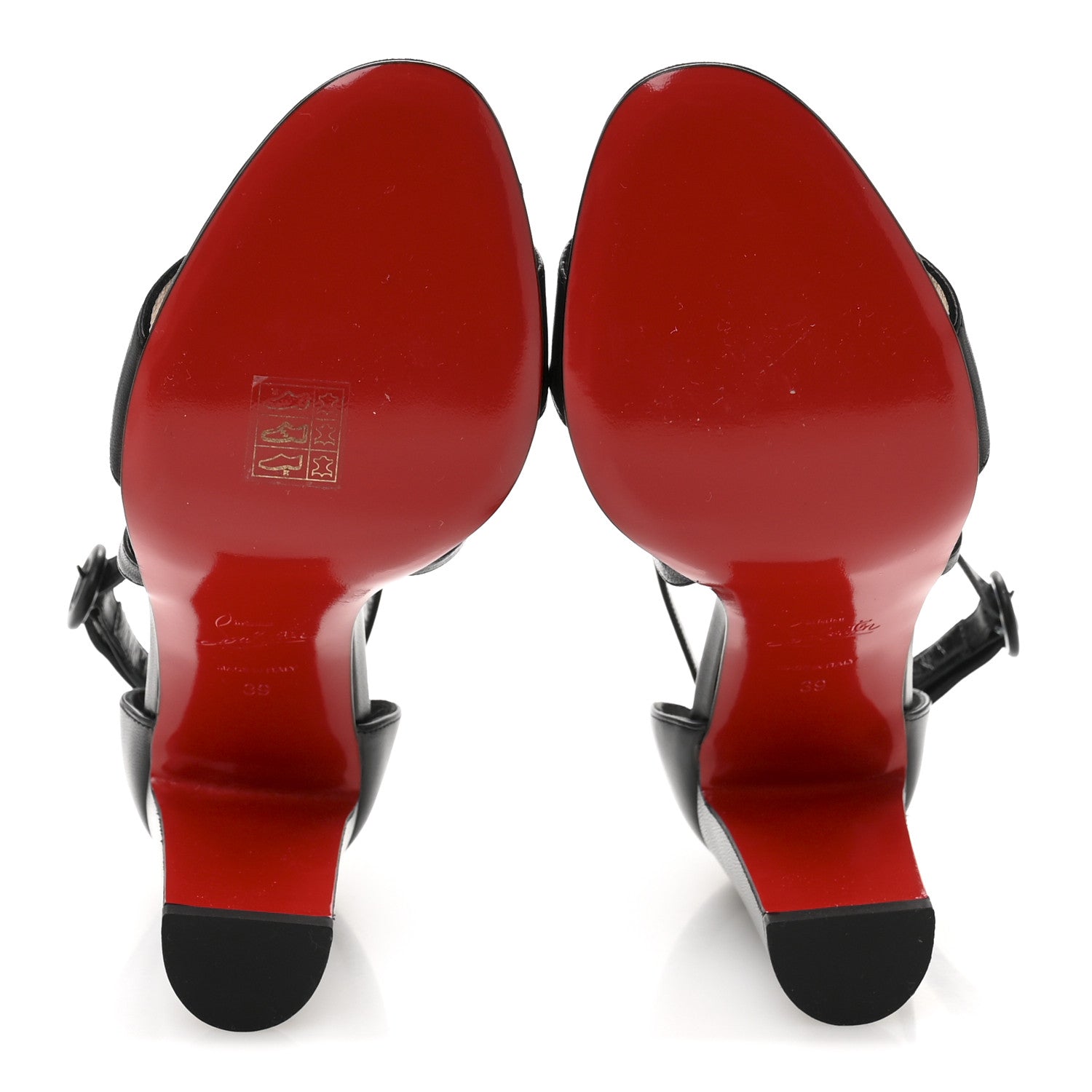 Christian Louboutin Nappa Loubi Bee Kid 85 Sandals 39 Black 6 of 10