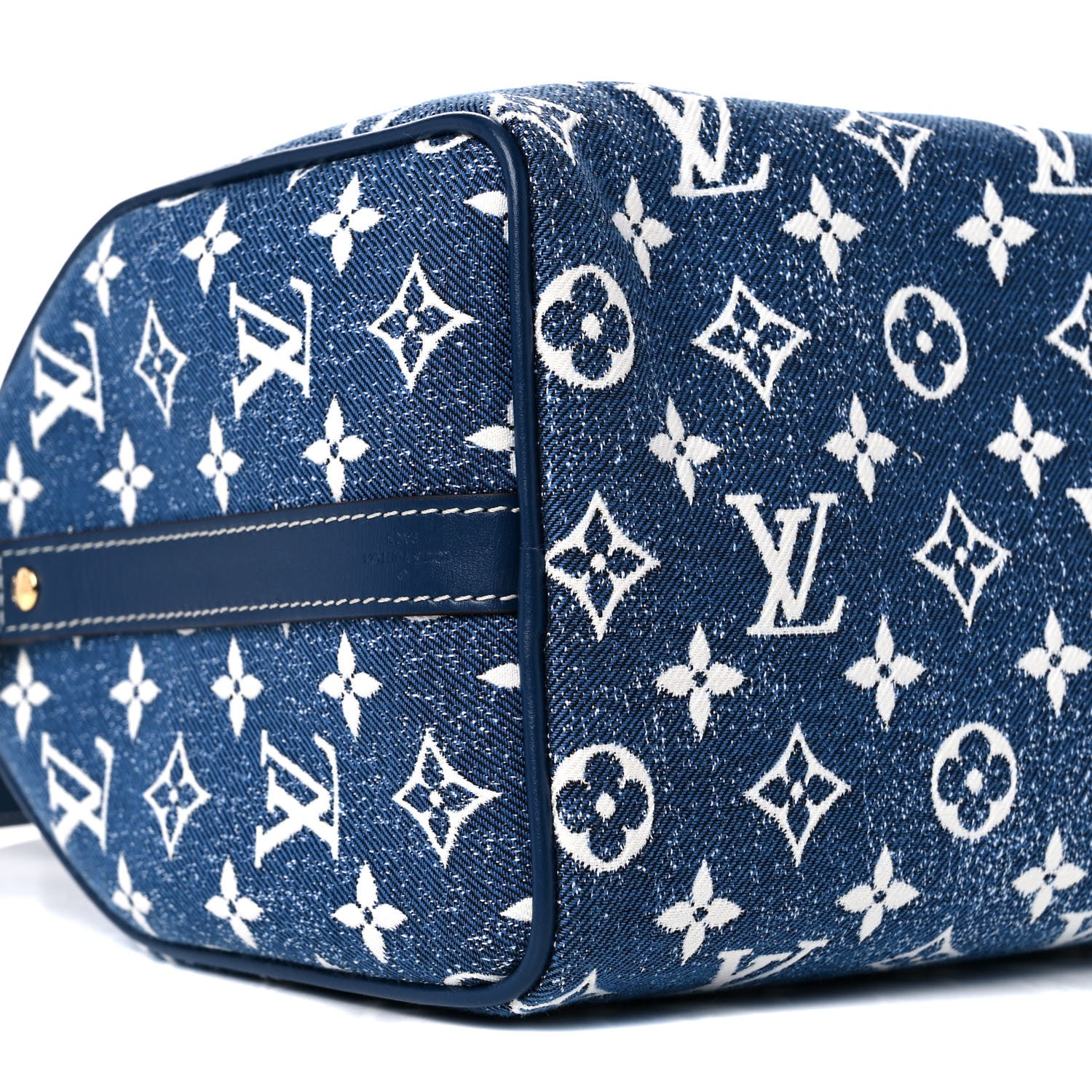 Louis Vuitton Monogram Jacquard Denim Speedy Bandouliere 25 Bleu 7 of 8