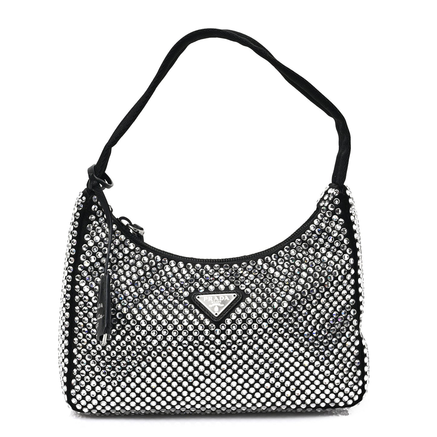 Satin Crystal Mini Re-Edition 2000 Bag Cristal