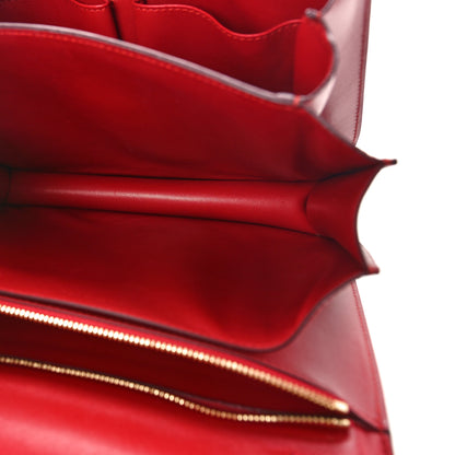 Celine Box Calfskin Medium Classic Box Flap Bag Red 5 of 9