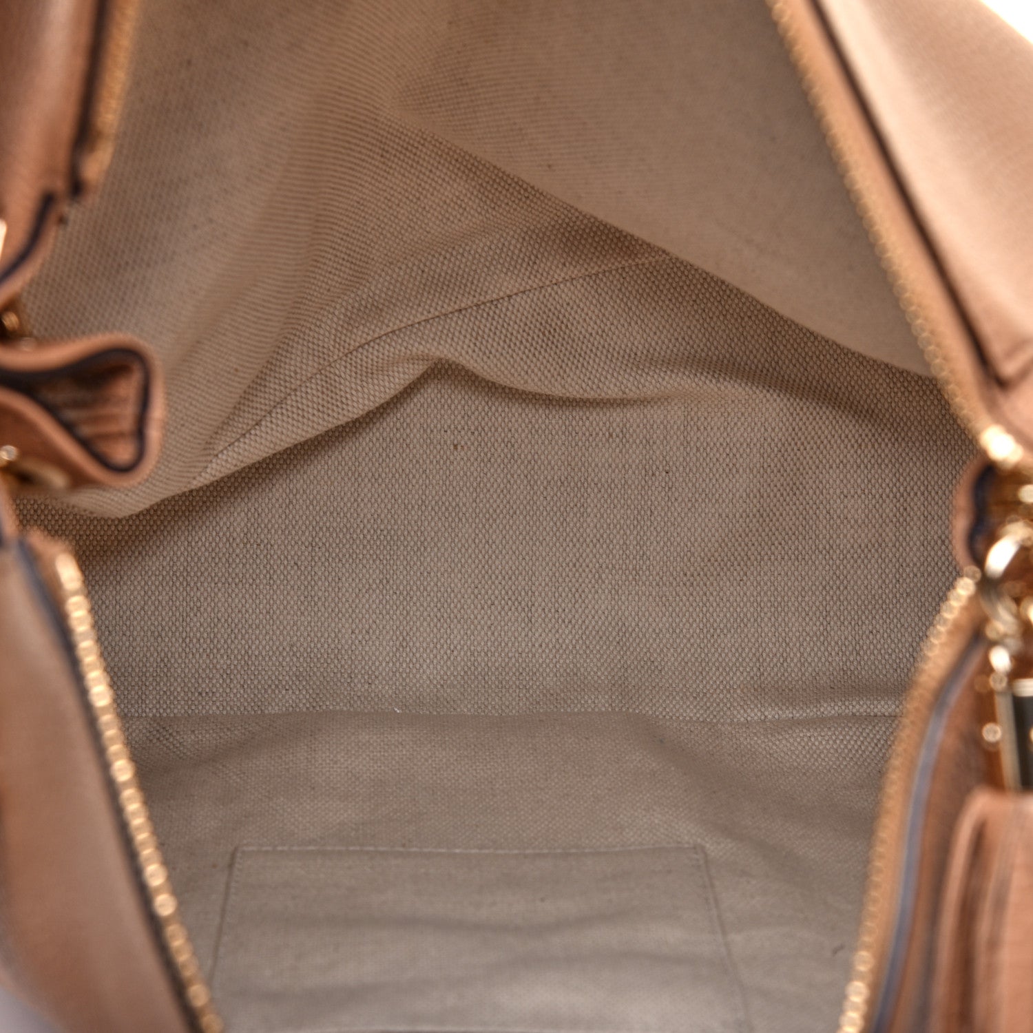 Gucci Pebbled Calfskin Large Soho Hobo Camelia 5 of 10