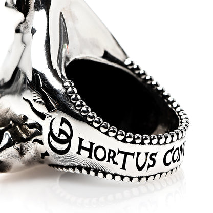 Gucci Sterling Silver Resin Anger Forest Bull's Head Ring 50 5.25 4 of 7