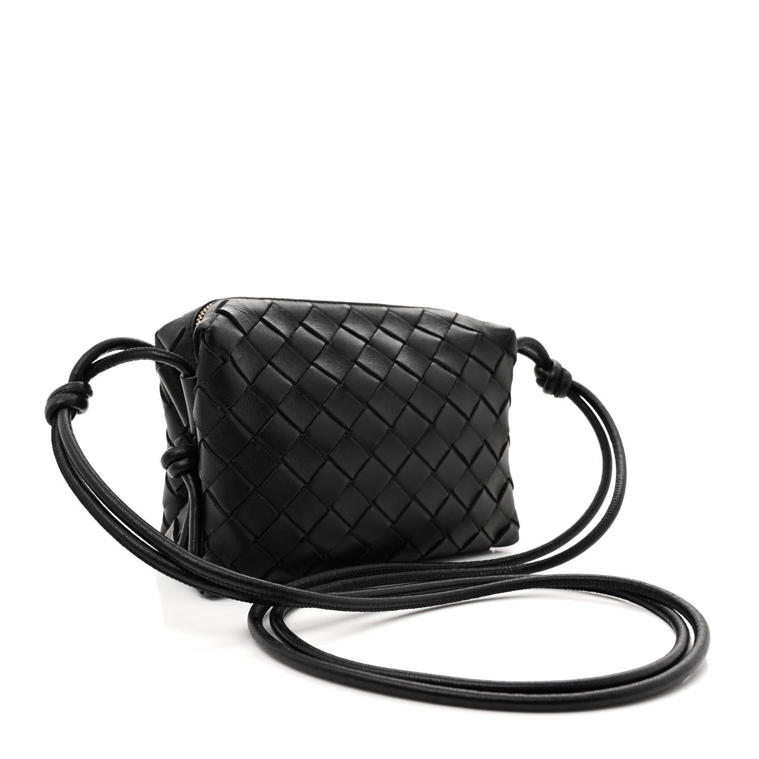 Bottega Veneta Nappa Intrecciato Mini Loop Camera Bag Black 3 of 9