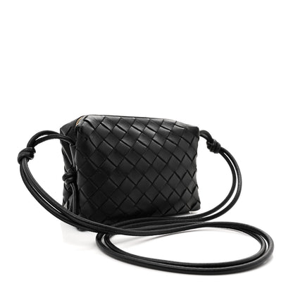 Bottega Veneta Nappa Intrecciato Mini Loop Camera Bag Black 3 of 9