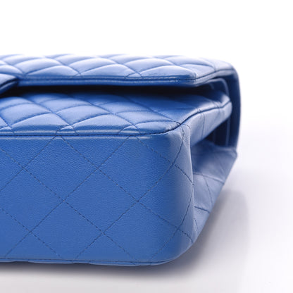 Chanel Lambskin Quilted Medium Double Flap Blue 10 of 18