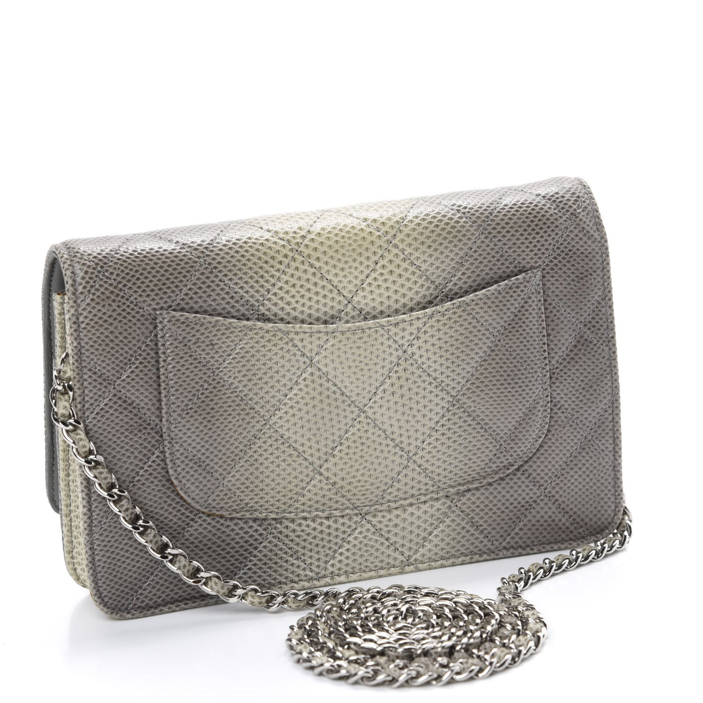 Lizard Ombre Wallet on Chain WOC Grey