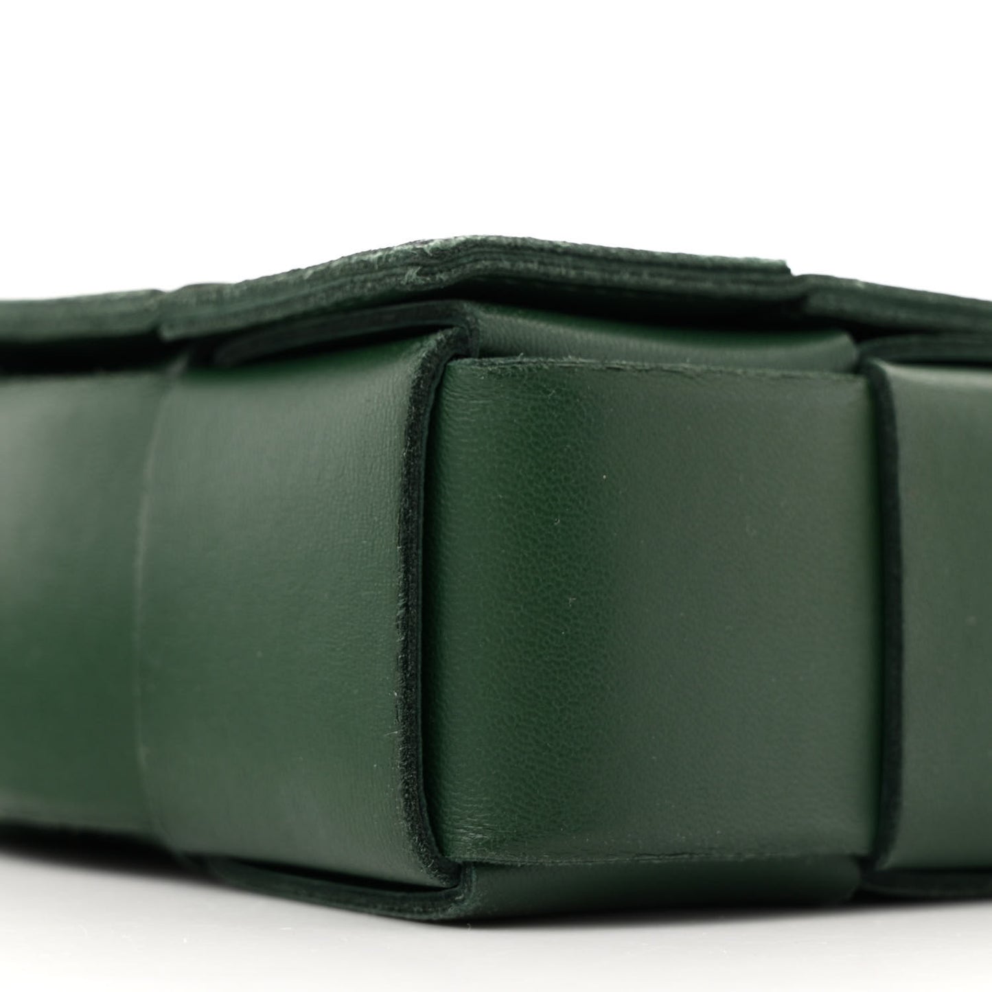 Lambskin Maxi Intrecciato Cassette Crossbody Bag Raintree