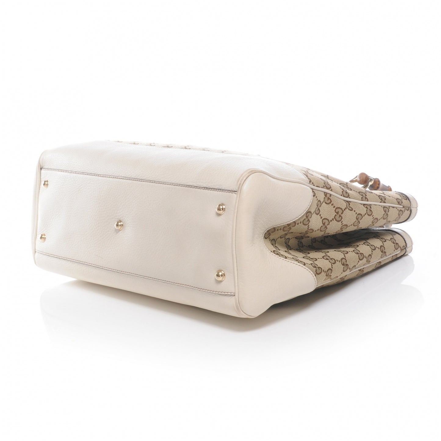 Monogram Medium Diana Bamboo Top Handle Tote Ivory