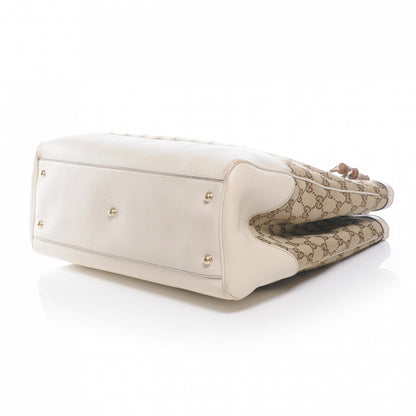 Gucci Monogram Medium Diana Bamboo Top Handle Tote Ivory 4 of 8
