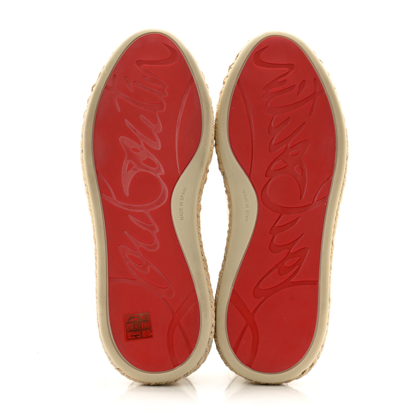 Toile Calfskin Espasneak Flat Sneaker 38 Ivory