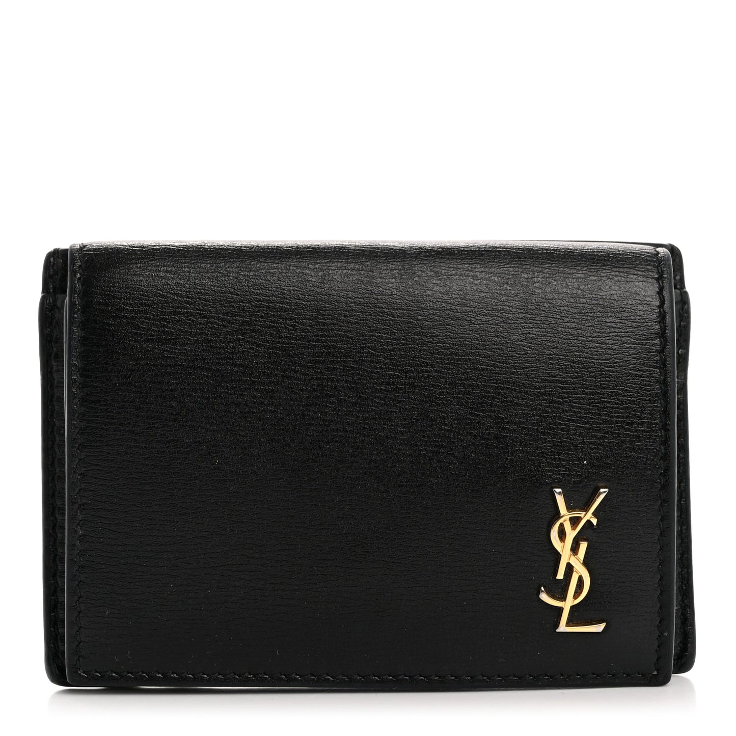 Calfskin Monogram Coin Pouch Black