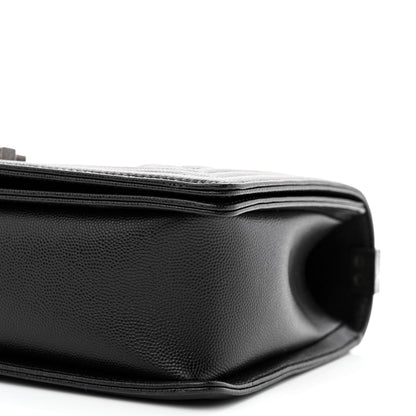 Chanel Caviar Quilted New Medium Boy Flap Black 9 of 10