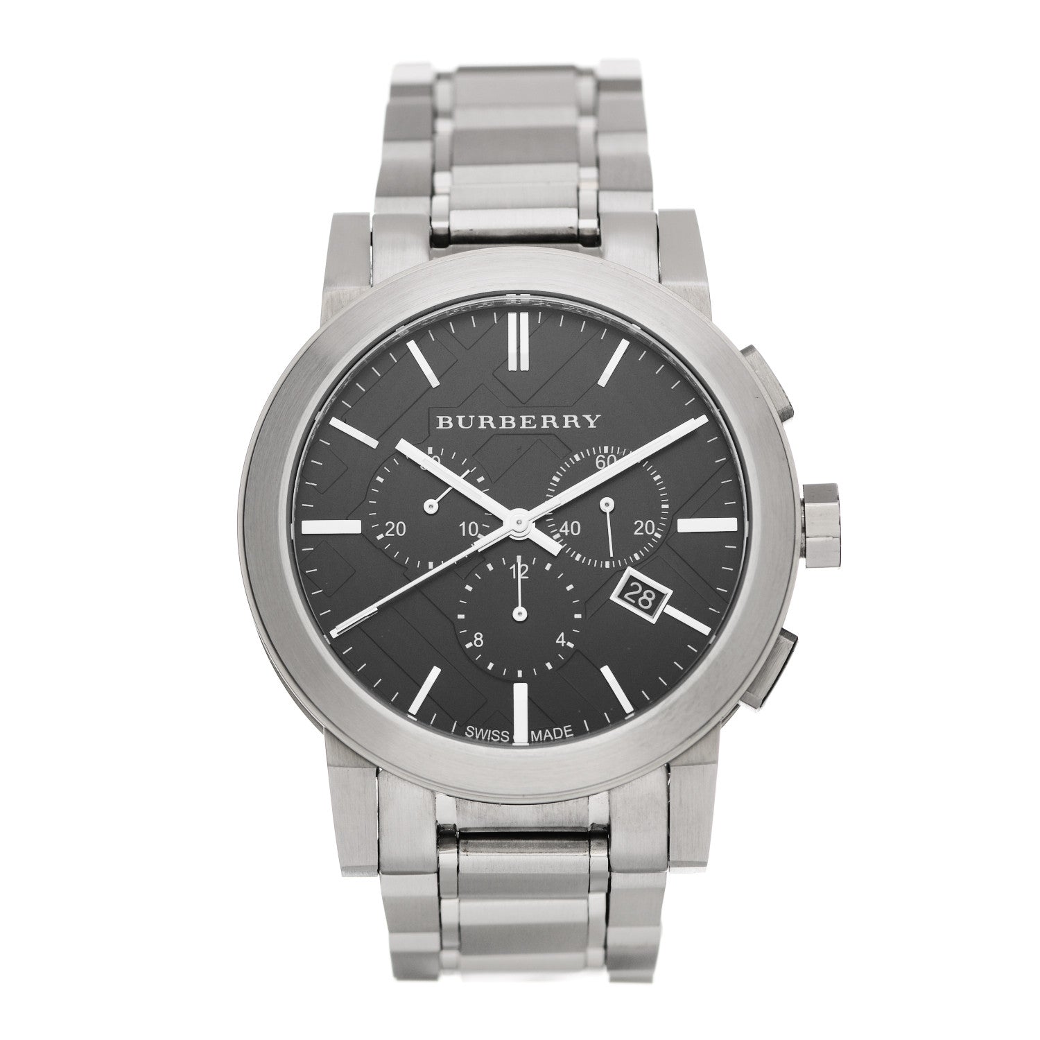 Burberry Stainless Steel 42mm Chronograph Quartz Watch Black BU9351 1 of 5