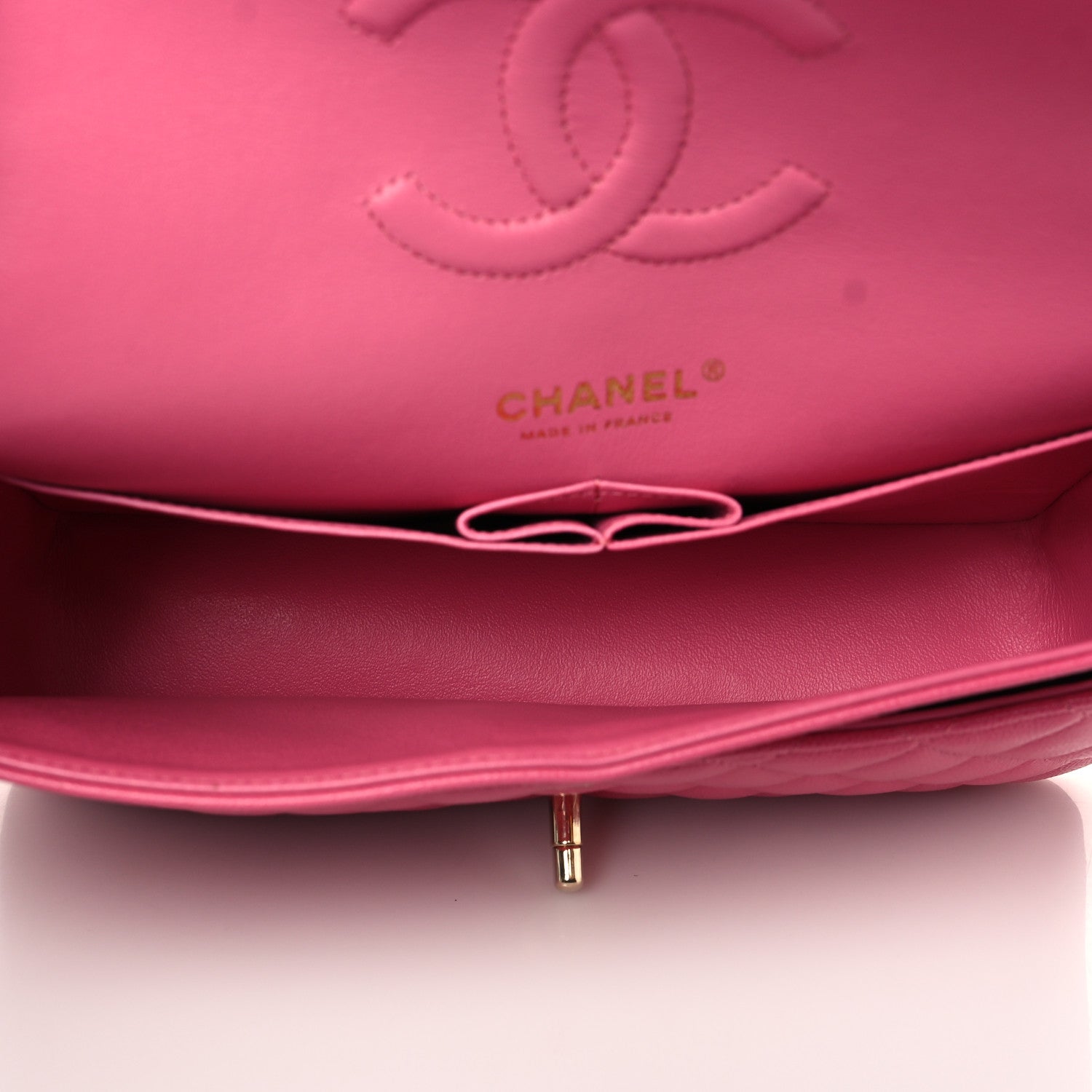 Chanel Caviar Quilted Medium Double Flap Pink 5 of 8