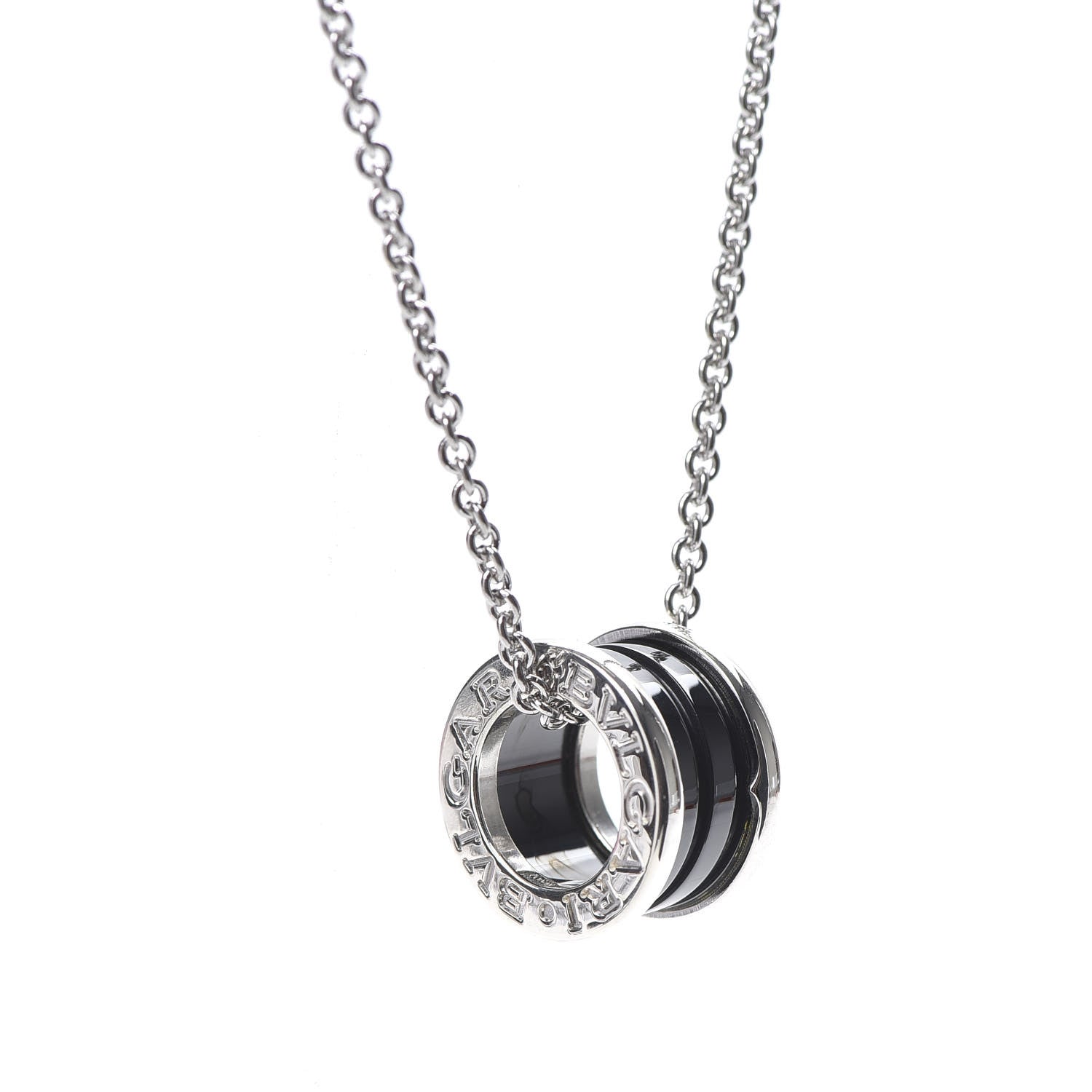 Bulgari Sterling Silver Ceramic Save The Children Pendant Necklace 4 of 7