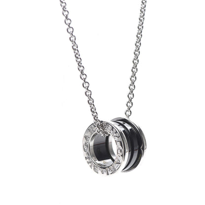 Bulgari Sterling Silver Ceramic Save The Children Pendant Necklace 4 of 7
