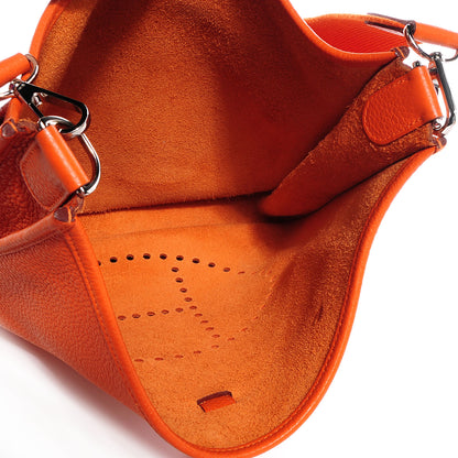 Hermes Taurillon Clemence Evelyne III GM Orange 5 of 7
