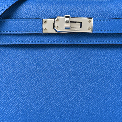 Hermes Epsom Mini Kelly Sellier 20 Bleu Zellige 6 of 9