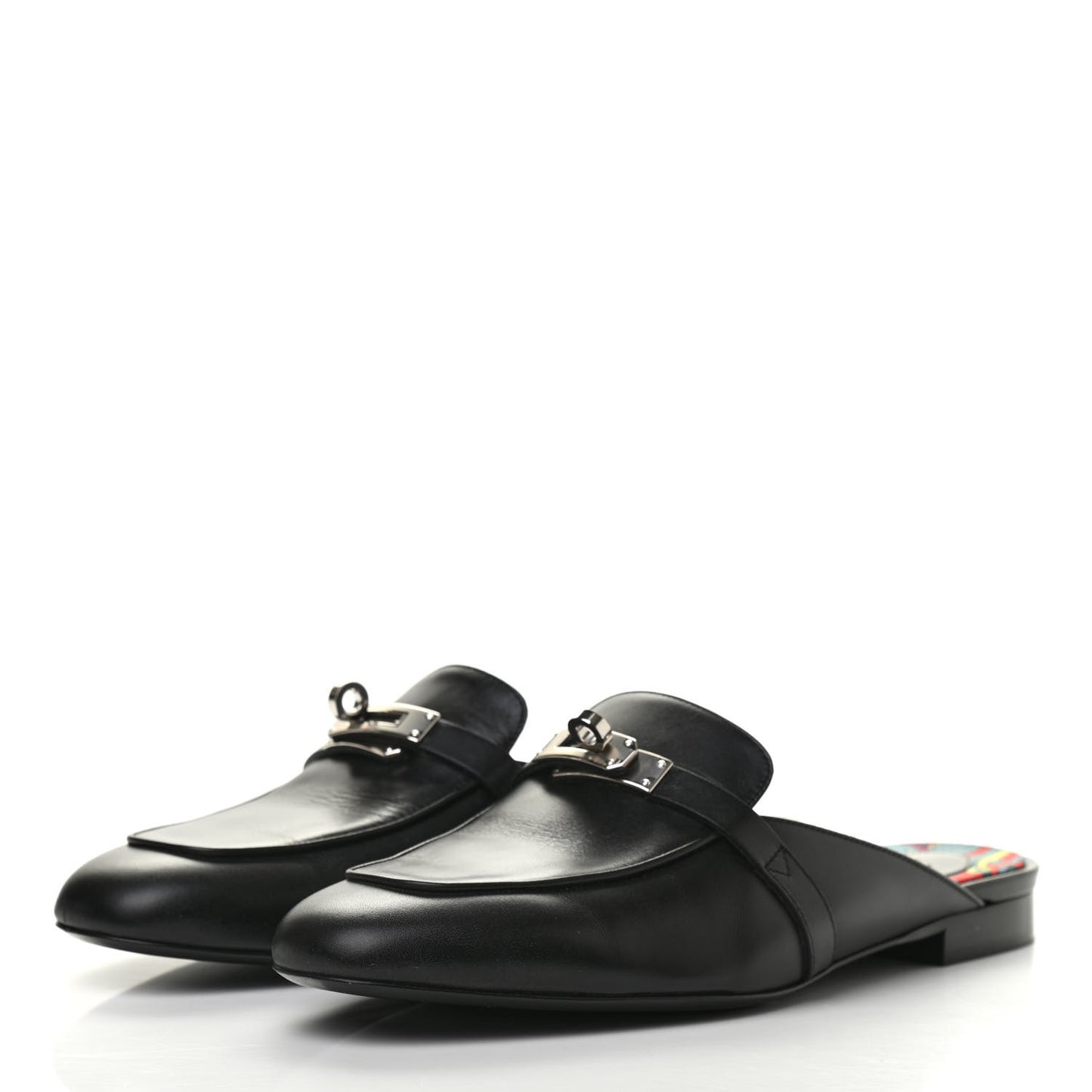 Goatskin Oz Mules 40 Black