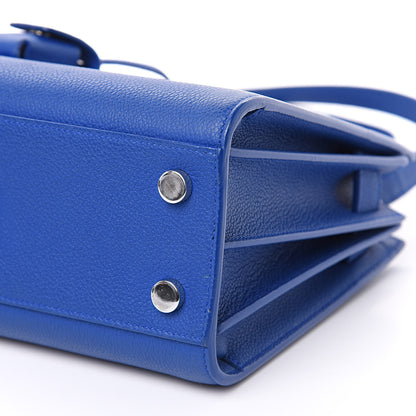 Saint Laurent Grained Calfskin Nano Sac De Jour Royal Blue 8 of 9