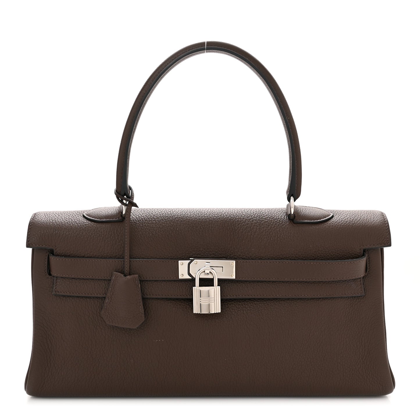 Taurillon Clemence Shoulder Kelly 40 Cafe